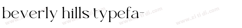 beverly hills typefa字体转换